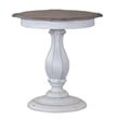 Magnolia Manor Round Accent Table in White