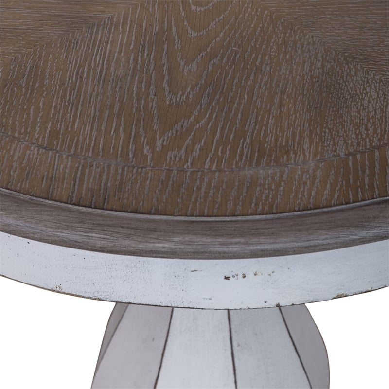 Magnolia Manor Round Accent Table in White