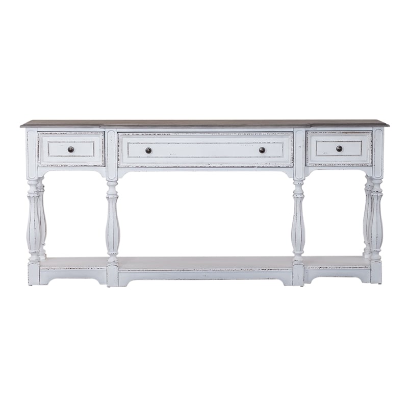 Magnolia Manor 72 Inch Hall Console Table in White