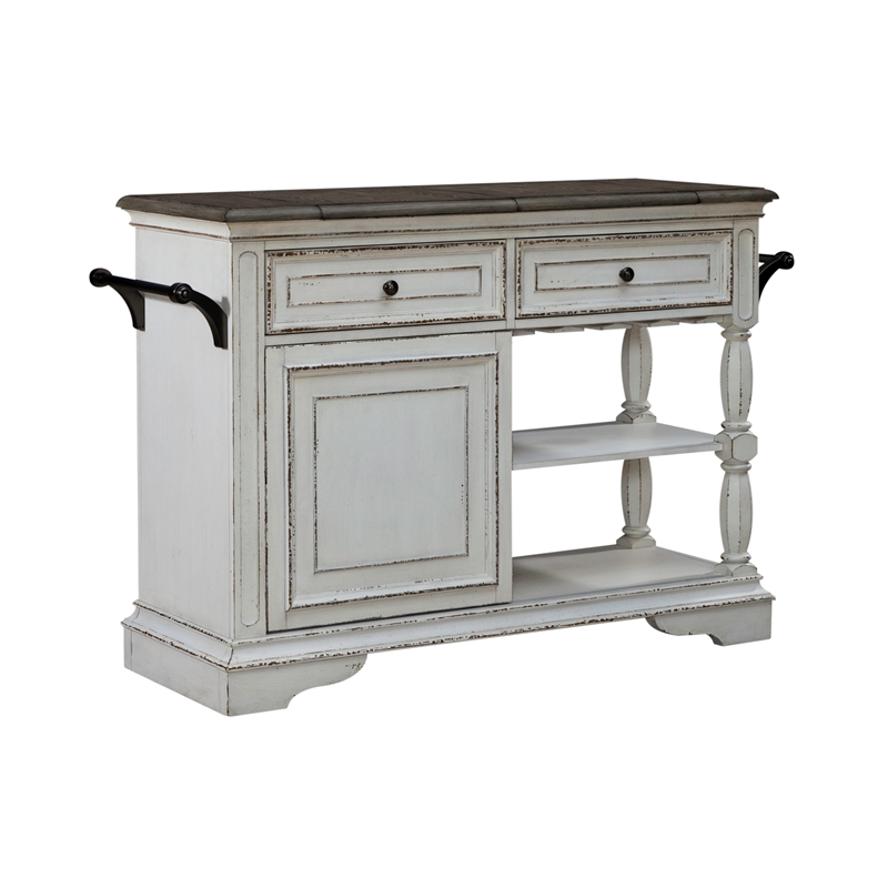 Magnolia Manor Bar Cart in White