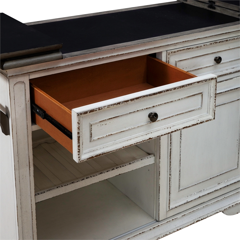 Magnolia Manor Bar Cart in White