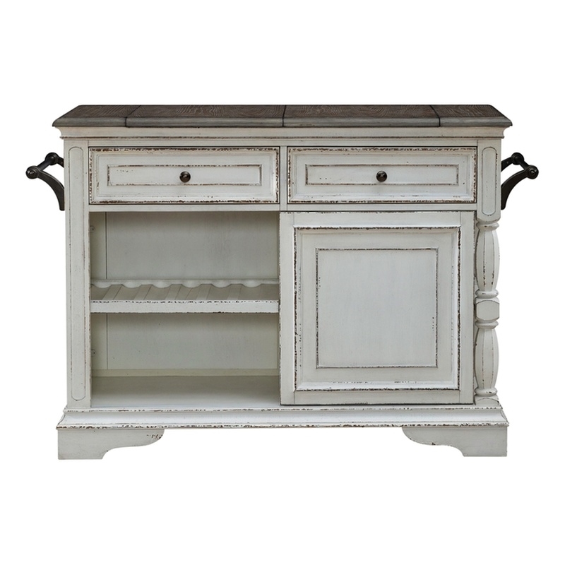 Magnolia Manor Bar Cart in White
