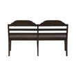 Paradise Valley Ladder Back Bench in Saddle Brown