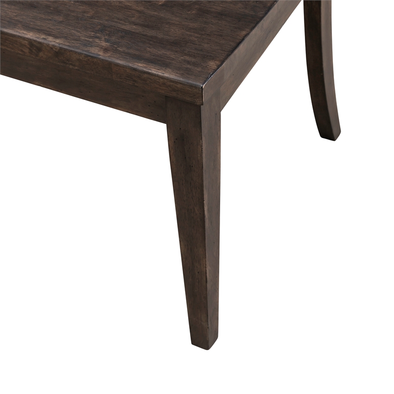 Paradise Valley Ladder Back Bench in Saddle Brown