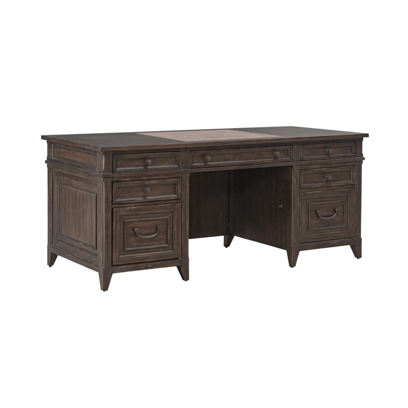 Paradise Valley Executive Desk in Brown