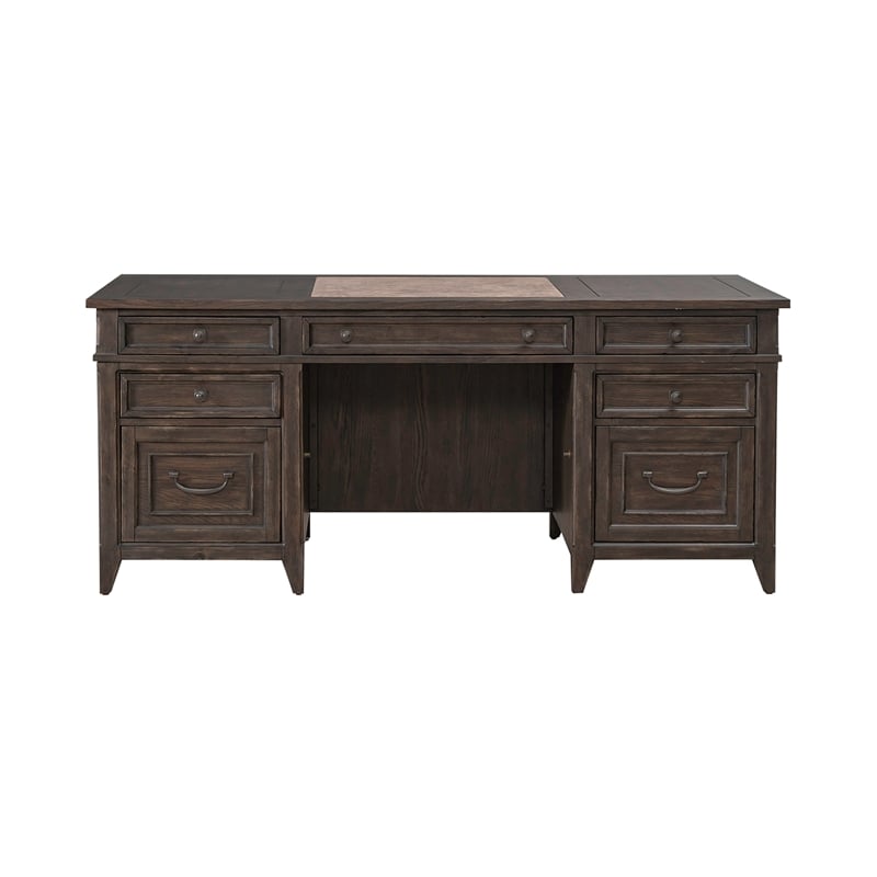 Paradise Valley Executive Desk in Brown