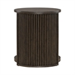City View Round End Table in Coffee Bean