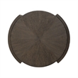 City View Round End Table in Coffee Bean