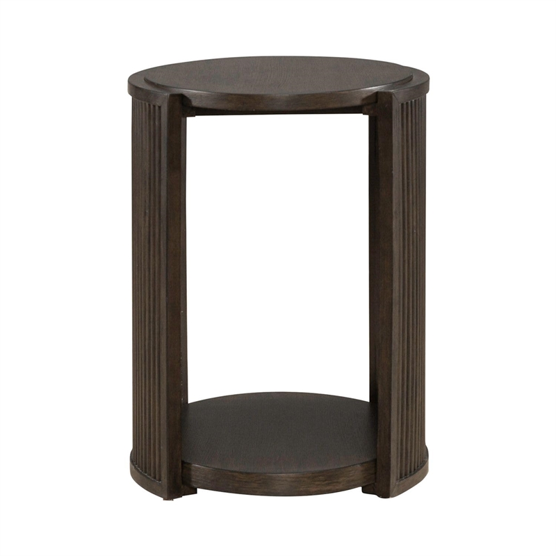City View Chairside Table in Coffee Bean
