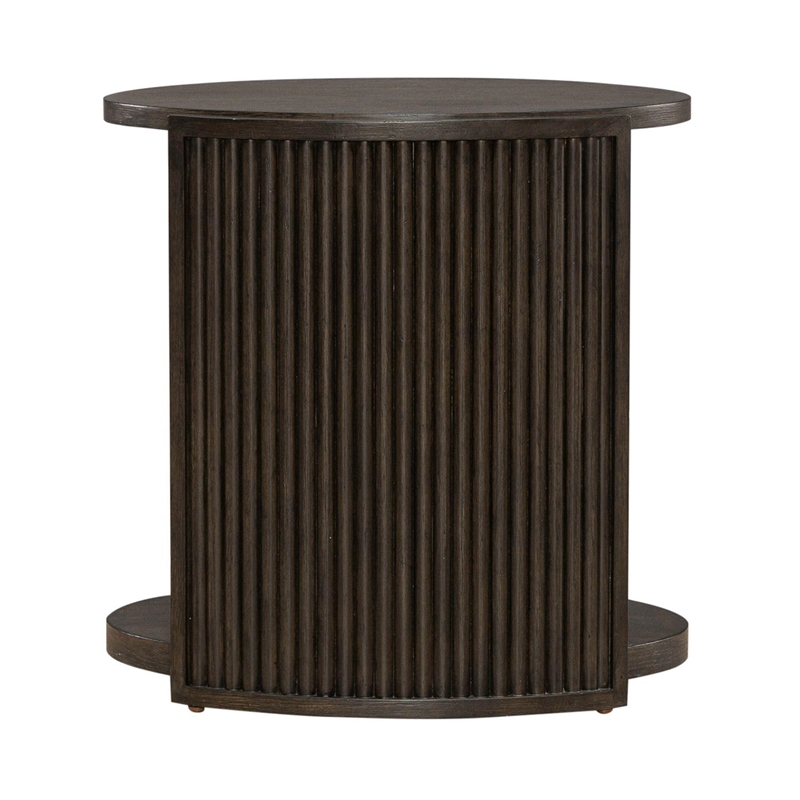 City View Chairside Table in Coffee Bean