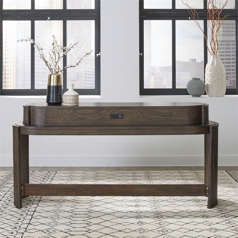 City View Console Bar Table in Coffee Bean