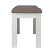Brook Bay Uph Dining Bench in White