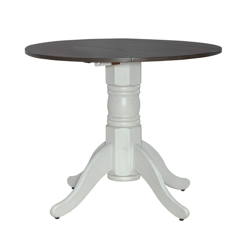 Brook Bay Drop Leaf Table Set in White