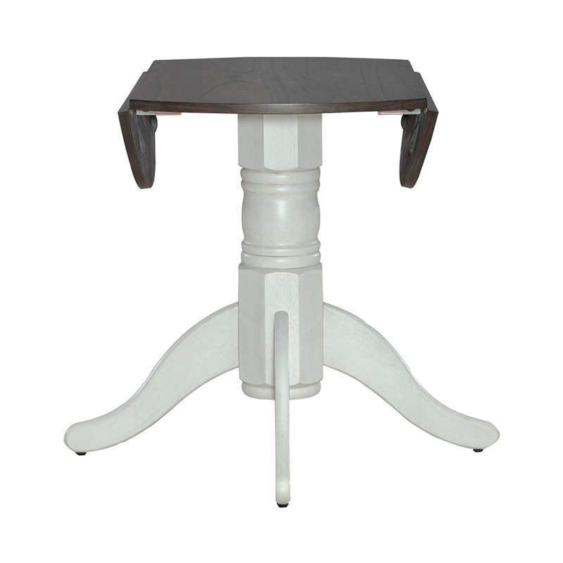 Brook Bay Drop Leaf Table Set in White