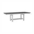 Brook Bay Wood Trestle Table Set in Textured White