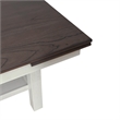 Brook Bay Wood Trestle Table Set in Textured White