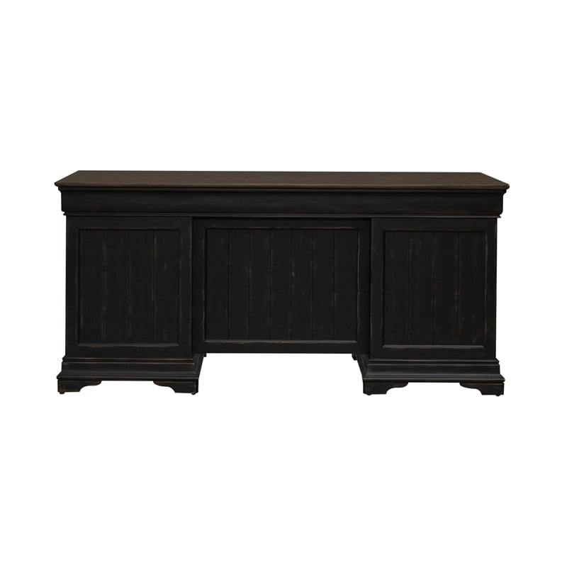 Meritage Jr Executive Desk - Aged Charcoal