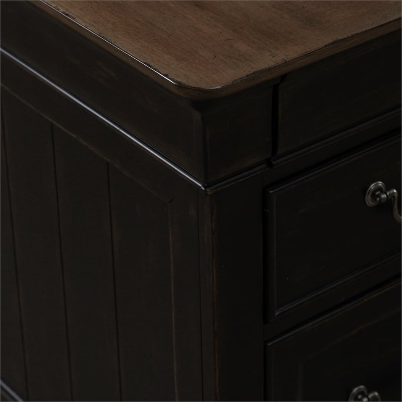 Meritage Jr Executive Desk - Aged Charcoal