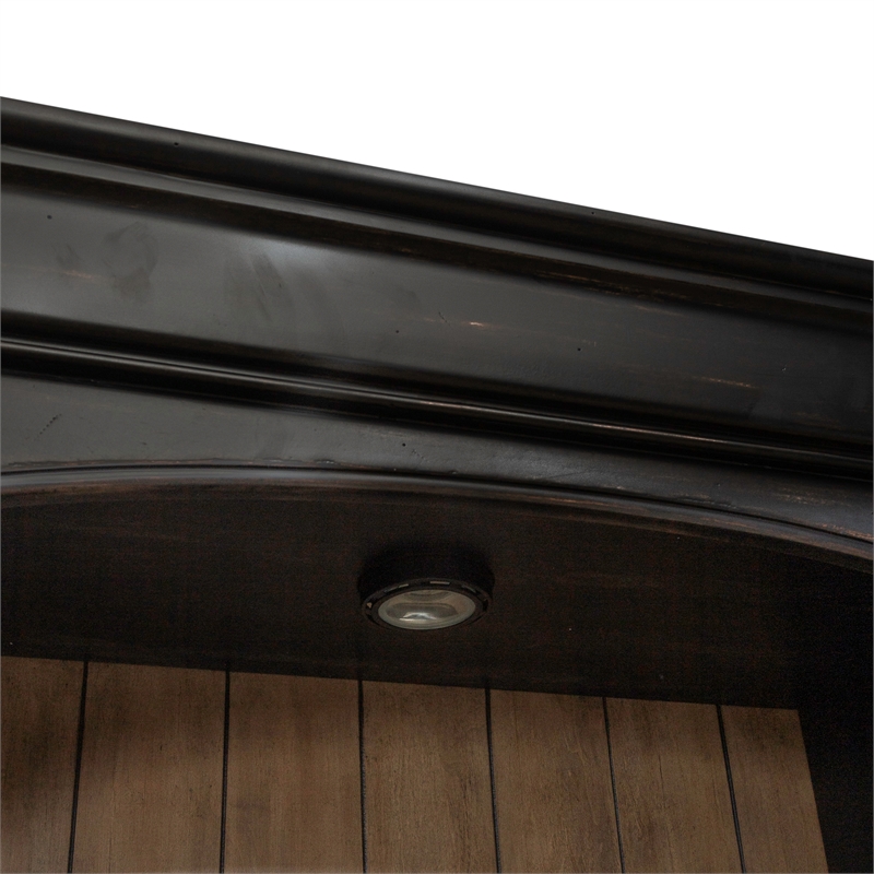 Meritage Credenza & Hutch - Aged Charcoal