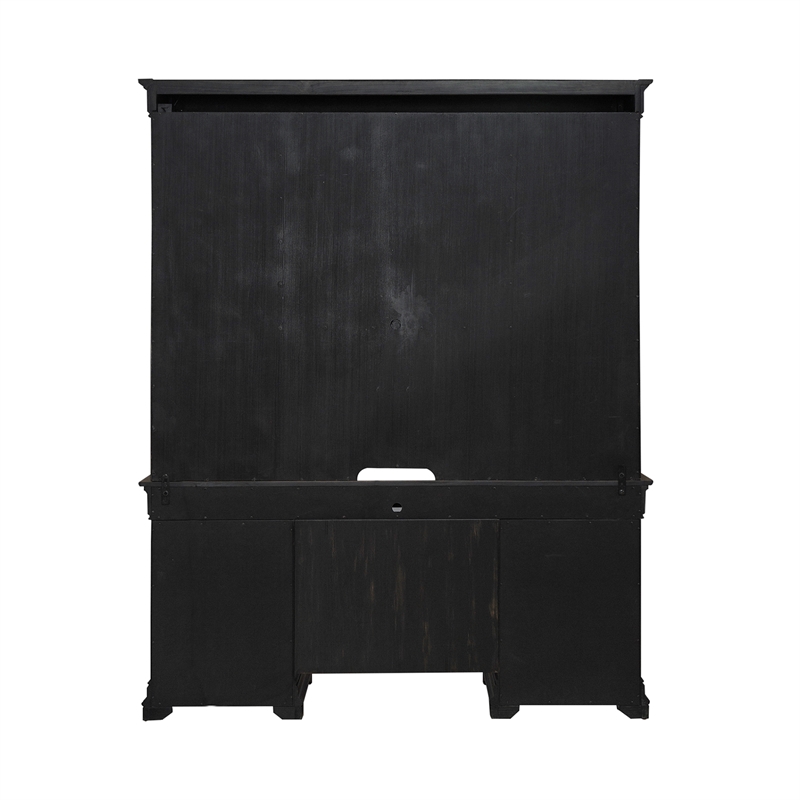 Meritage Credenza & Hutch - Aged Charcoal
