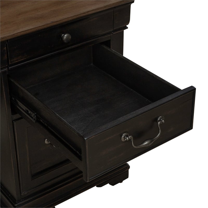 Meritage Credenza & Hutch - Aged Charcoal