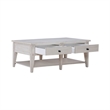 Lake House Cocktail Table in Weathered White