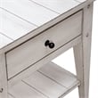 Lake House End Table in Weathered White