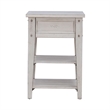 Lake House Chair Side Table Weathered White