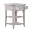 Lake House Chair Side Table Weathered White