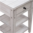 Lake House Chair Side Table Weathered White