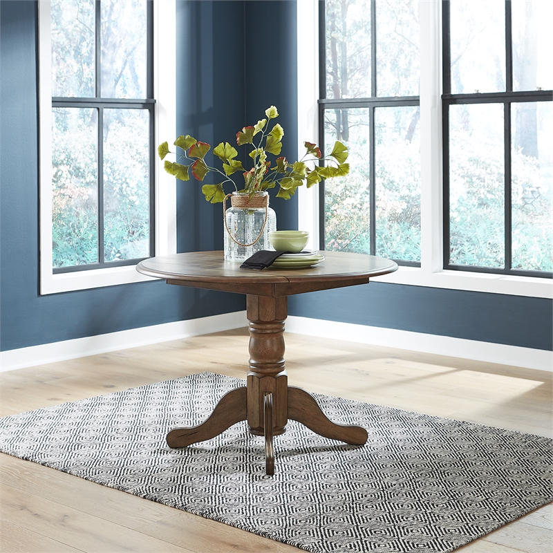 Carolina Crossing 3 Piece Drop Leaf Set in Antique Honey