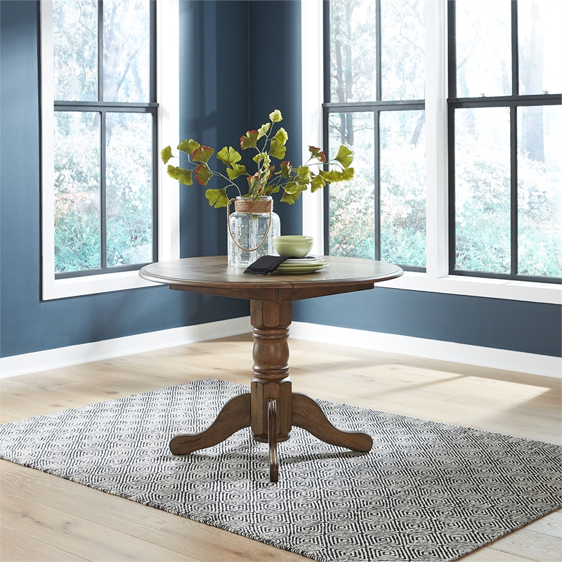 Carolina Crossing 5 Piece Drop Leaf Set in Antique Honey