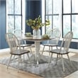 Carolina Crossing 5 Piece Drop Leaf Set in White