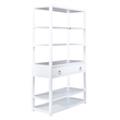 East End Wood Accent Bookcase in White