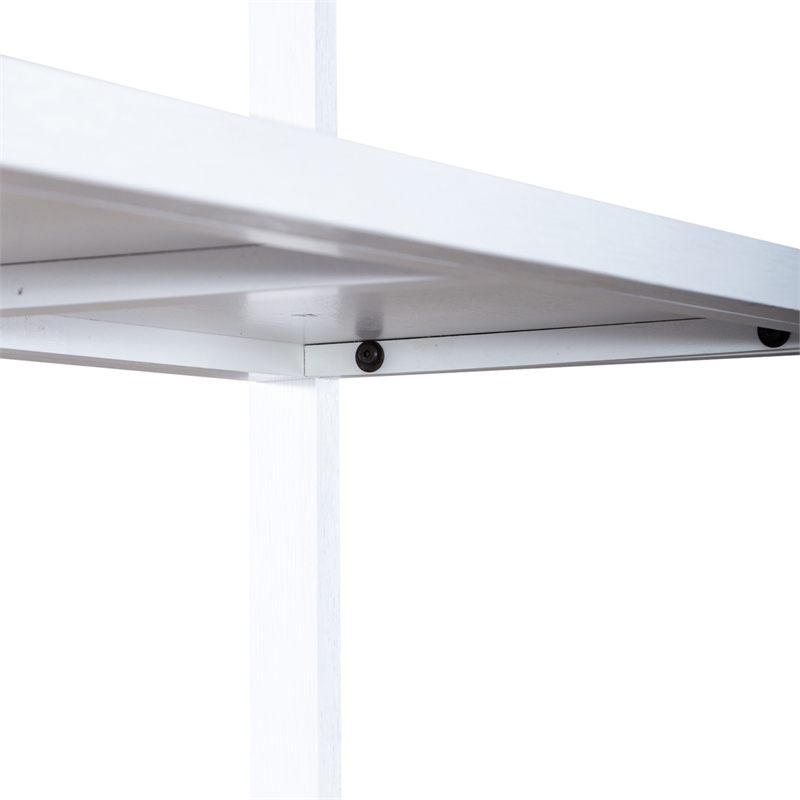 East End Wood Accent Bookcase in White