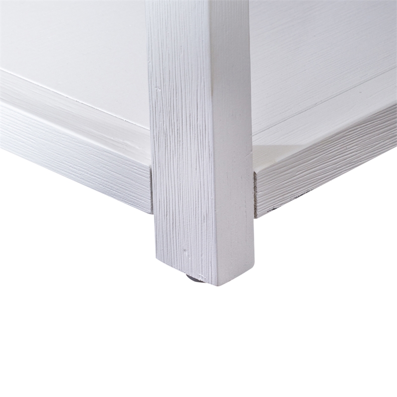 Liberty Furniture East End 1-Shelf/1-Drawer End Table in Wirebrushed White