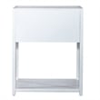 Liberty Furniture East End 1-Shelf/1-Drawer End Table in Wirebrushed White