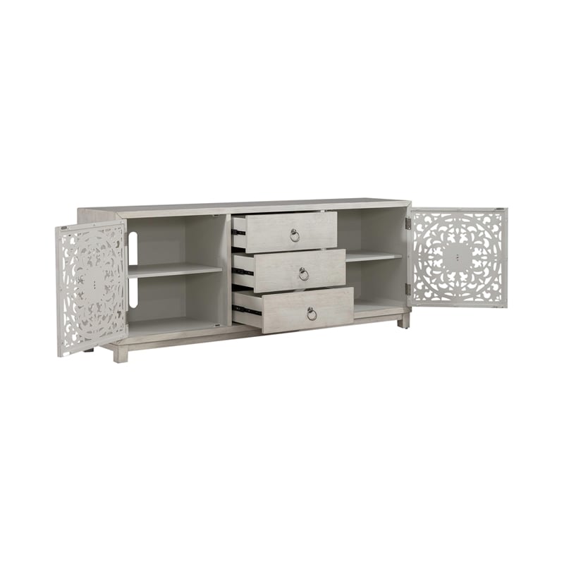 Sundance 2 Door 3 Drawer Accent Cabinet in White