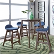 Liberty Furniture Space Savers 24 Inch Counter Chair - Blue (RTA)-Set of 2