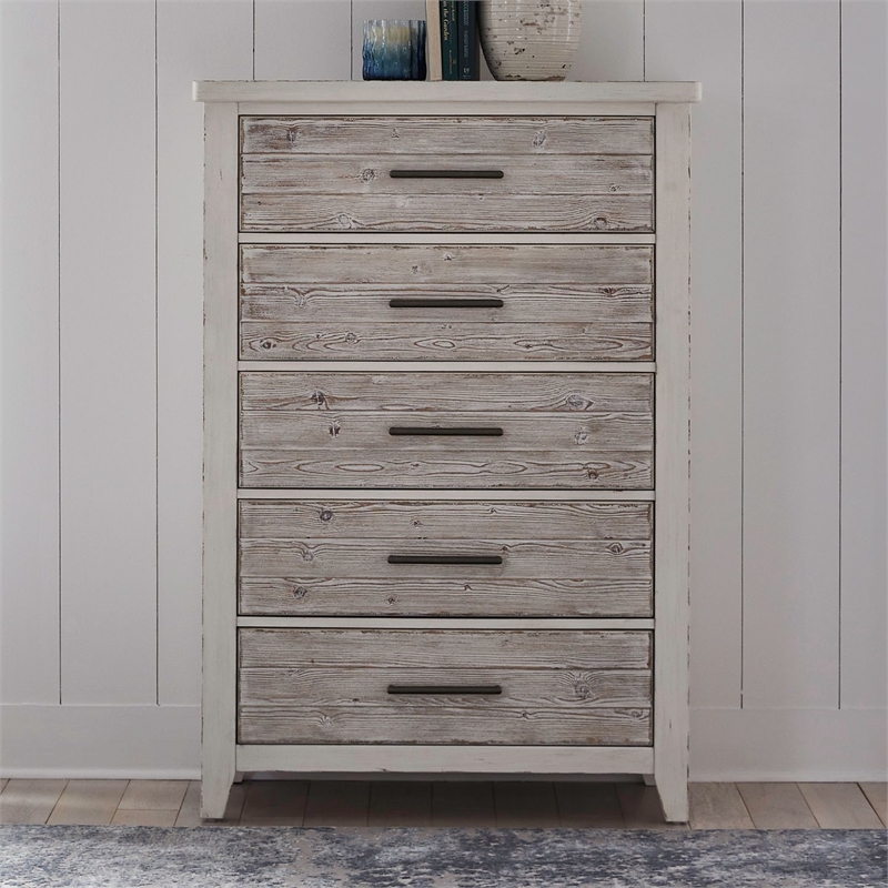 Liberty Furniture Backroads 5 Drawer Chest - White
