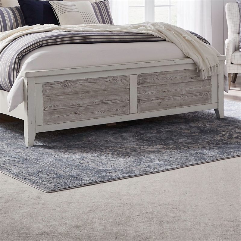 Liberty Furniture Backroads Queen Sleigh Bed - White