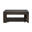 Liberty Furniture Lennox Hill Oversized Square Cocktail Table - Brown