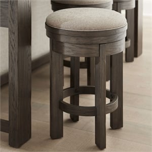 Liberty Furniture Lennox Hill Uph Swivel Console Stool - Brown
