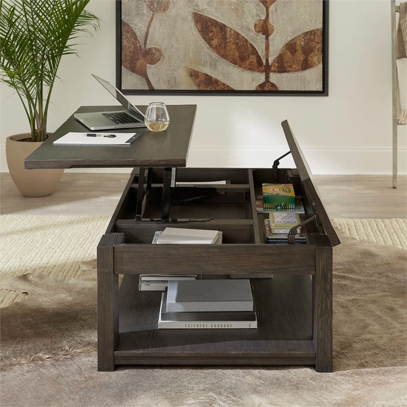 Liberty Furniture Lennox Hill Lift Top Cocktail Table - Brown