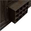 Liberty Furniture Grant Park Rubber Wood Wine Buffet in Cappuccino