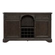 Liberty Furniture Grant Park Rubber Wood Wine Buffet in Cappuccino