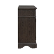 Liberty Furniture Grant Park Rubber Wood Wine Buffet in Cappuccino