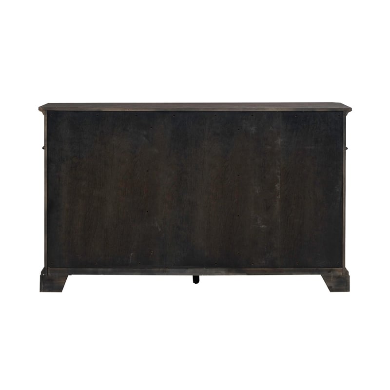Liberty Furniture Grant Park Rubber Wood Wine Buffet in Cappuccino