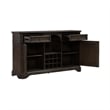 Liberty Furniture Grant Park Rubber Wood Wine Buffet in Cappuccino