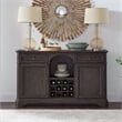 Liberty Furniture Grant Park Rubber Wood Wine Buffet in Cappuccino